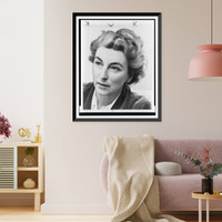 Rumer Godden, head-and-shoulders portrait, facing left, Vintage Print