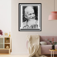 Historic Framed Print, [Rex Stout, head-and-shoulders portrait, facing right],  17-7/8" x 21-7/8"