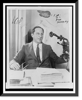 Arnold Rothstein, half-length portrait, facing front, seated at desk in New York City office Classic, Vintage Wall Art