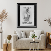 Uncle Sam wants to kick ass!.Luis Tomas Estrada, Antique Print