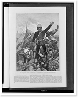 The Transvaal war: General Sir George Colley at the Battle of Majuba Mountain just before he was killed.W.J.P. sc, Vintage Wall Art