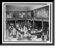 Historic Framed Print, [Interior of Fine Arts Building, Cotton States Exposition, Atlanta],  17-7/8" x 21-7/8"