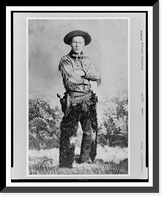 Charles M. Russell, full-length portrait, standing, facing front, in western attire, Historic Print