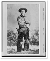 Charles M. Russell, full-length portrait, standing, facing front, in western attire, Historic Print
