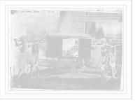 Four Indians carrying palanquin, India, Historic Print
