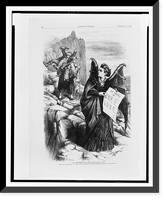 Get thee behind me, (Mrs.) Satan!".Th. Nast." - 2, Antique Print