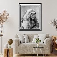 High Bear, head-and-shoulders portrait, facing right, Antique Wall Art