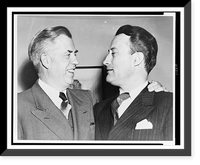 Henry A. Wallace with his arm around the shoulder of Sen. Glen. H. Taylor, Vintage Poster
