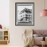 Historic Framed Print, [Lincoln Hall, 9th and D Streets, N.W., Washington, D.C.],  17-7/8" x 21-7/8"