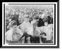German women in traditional regional dress, during 1935 Erntedankfest, Historic Print