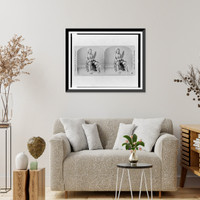 Historic Framed Print, Standing Buffalo. A celebrated dancer. Winnebago.photograph by W.H. Illingworth.,  17-7/8" x 21-7/8"