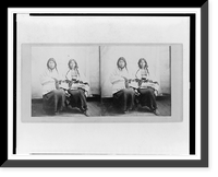 Historic Framed Print, Santee Sioux women,  17-7/8" x 21-7/8"