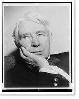 Historic Framed Print, [Carl Sandburg, head-and-shoulders portrait, facing left].World-Telegram & Sun photo by Al Ravenna.,  17-7/8" x 21-7/8"