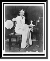 Mary Lou Williams, full-length portrait, seated at piano, Vintage Poster