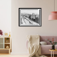 Bird's-eye view of new central parkway looking east, Cincinnati, Ohio, Antique Poster