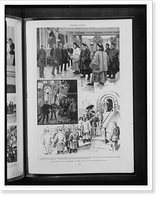 Historic Framed Print, The visit of the Ambassador of China.drawn by T. Dart Walker.,  17-7/8" x 21-7/8"