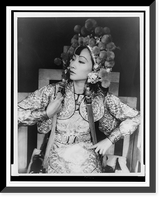 Historic Framed Print, [Portrait of Anna May Wong, in Turandot],  17-7/8" x 21-7/8"