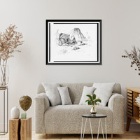 The last of the buffalo.C.M. Russell, Antique Print
