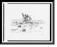Historic Framed Print, The Indian of the plains as he was.C.M. Russell.,  17-7/8" x 21-7/8"