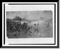 Historic Framed Print, The dawn of liberty, Lexington, 1775.Hy Sandham.,  17-7/8" x 21-7/8"