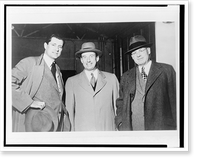 Eric Sevareid, Adlai E. Stevenson, and an unidentified man, standing, half-length, left to right, Antique Print
