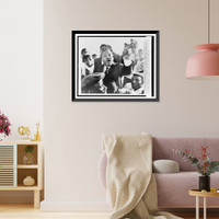 Historic Framed Print, [Dr. Martin Luther King, Jr. addresses group of Watts residents following the summer riots of 1965],  17-7/8" x 21-7/8"