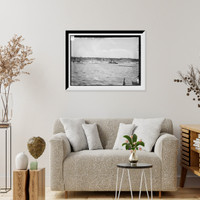 Historic Framed Print, Varsity 8 race .  6/20/14,  17-7/8" x 21-7/8"