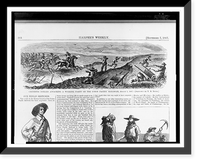 Cheyenne Indians attacking a working party on the Union Pacific Railroad, August 4, 1867.sketched by T.R. Davis, Antique Poster