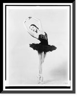 Historic Framed Print, [Alicia Alonso, full-length portrait, posing in ballet costume] Walter E. Ow[...],  17-7/8" x 21-7/8"