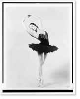 Historic Framed Print, [Alicia Alonso, full-length portrait, posing in ballet costume] Walter E. Ow[...],  17-7/8" x 21-7/8"