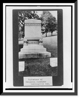 Tombstone of Benjamin Harrison, Indinapolis sic Ind. Classic, Antique Poster
