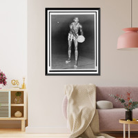 Wilt Chamberlain, full-length portrait, wearing uniform of Harlem Globetrotter's basketball team.World Telegram & Sun photo by Fred Palumbo, Historic Print