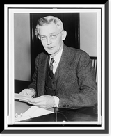 Historic Framed Print, [John E. Miller, half-length portrait, seated, facing slightly left],  17-7/8" x 21-7/8"