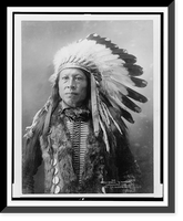 Historic Framed Print, Sioux brave. Stampede"",  17-7/8" x 21-7/8"