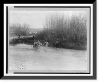 Historic Framed Print, At the ford - 2,  17-7/8" x 21-7/8"