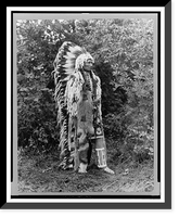Historic Framed Print, Chief Umapine, Cayuse,  17-7/8" x 21-7/8"