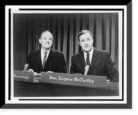 Hubert H. Humphrey and Eugene McCarthy on television show Meet the Press"", Antique Wall Art