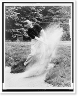 Ben Hogan blasting out of sandtrap on Baltusrol Course in Springfield, N.J, Historic Print