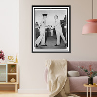 Robert Porter Patterson greets son at flying school Classic, Vintage Print