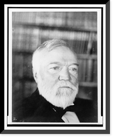 Historic Framed Print, [Andrew Carnegie, head-and-shoulders portrait, facing front],  17-7/8" x 21-7/8"