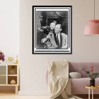 Vintage Americana Print - Young woman pouring beer into older man's (2)