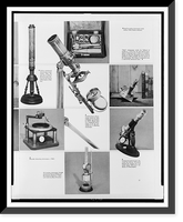 Microscopes from the collection of the Medical Museum of the Armed Forces Institute of Pathology, Antique Print