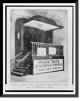 Entrance to Hale's Tours, operated by Adolph Zukor in company with William A. Brady, Historic Print