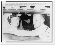 Vintage Americana Print - Weddings - Billie Jean King with husband