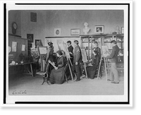 Classroom instruction in art, United States Indian School, Carlisle, Pa, Historic Reproduction