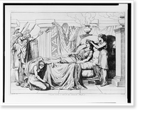 Cleopatra morta, a vista d&eacute; soui ornamenti Reali.Pinelli inv. e inc. Roma 1821, Antique Print