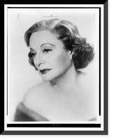 Historic Framed Print, [Tallulah Bankhead, head-and-shoulders portrait, facing left],  17-7/8" x 21-7/8"