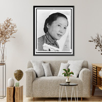 Dr. Chien-Shiung Wu, head-and-shoulders portrait, facing right, Antique Wall Art