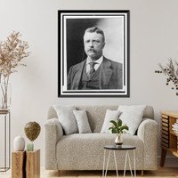 Historic Framed Print, [Theodore Roosevelt, head-and-shoulders portrait, facing front] - 2,  17-7/8" x 21-7/8"