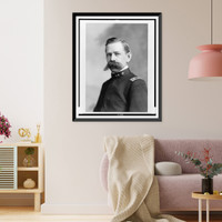 Historic Framed Print, [Edgar A. Mearns, head-and-shoulders portrait, wearing uniform, facing front].Haynes.,  17-7/8" x 21-7/8"